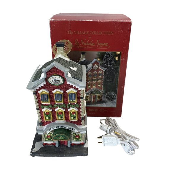 St. Nicholas Square Doodley's Department Store Lighted Village Christmas Decor - Picture 1 of 10